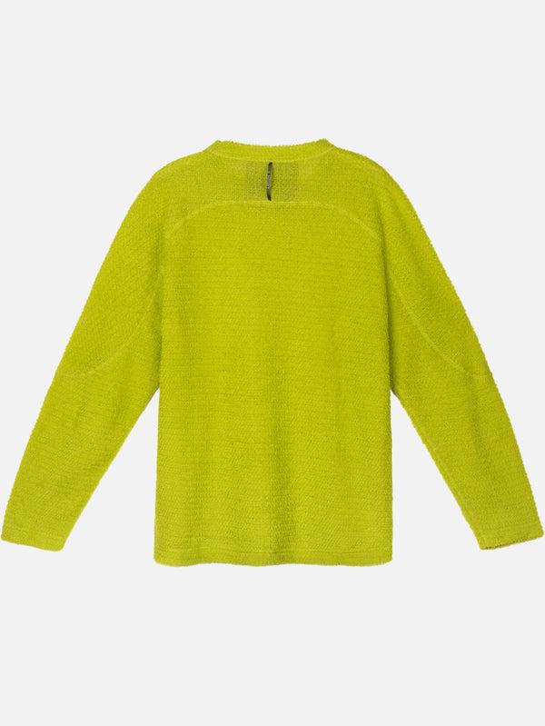 SATISFY, FuzzFleece AD Long Tee - Grenoble Green, T-SHIRT, shopi go'da!