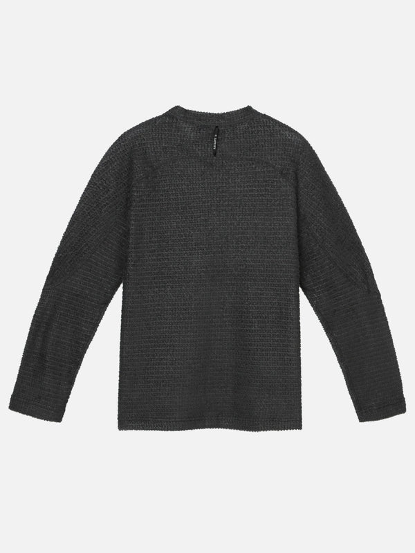 SATISFY, FuzzFleece AD Long Tee - Phantom, T-SHIRT, shopi go'da!