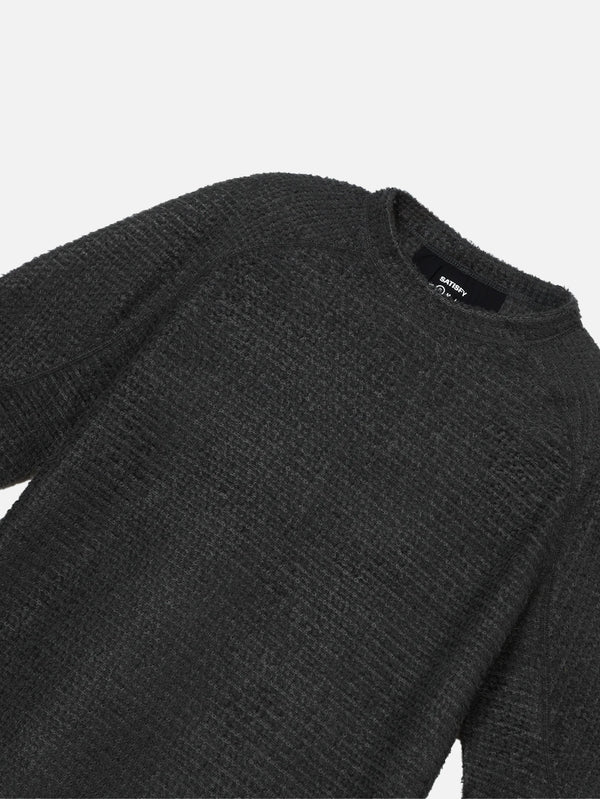 SATISFY, FuzzFleece AD Long Tee - Phantom, T-SHIRT, shopi go'da!