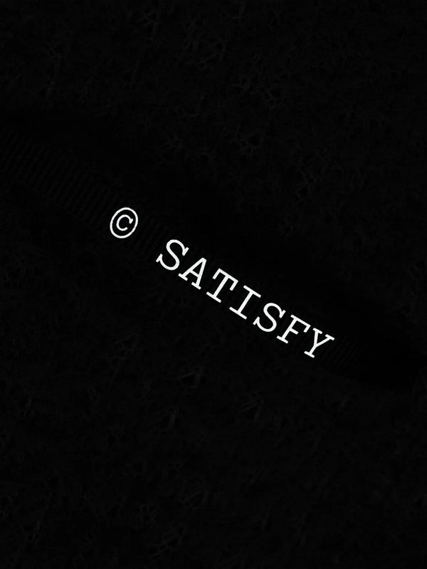 SATISFY, FuzzFleece AD Long Tee - Phantom, T-SHIRT, shopi go'da!
