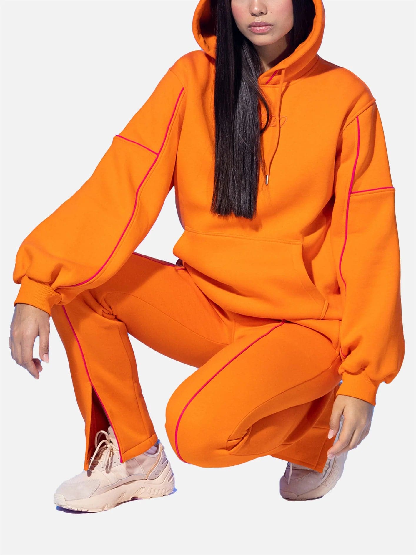 Orange hoodie and deals sweatpants