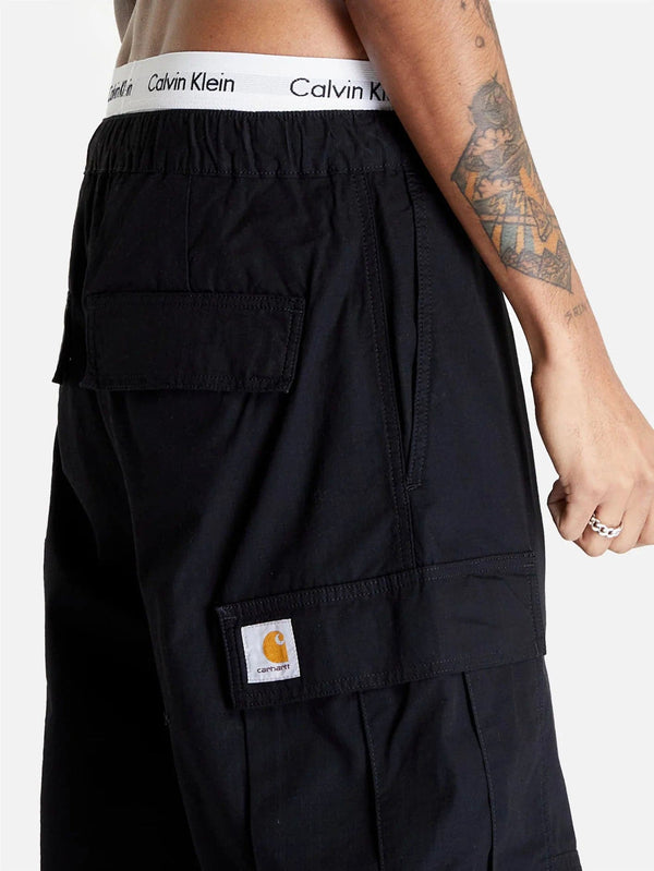 CARHARTT WIP, Jet Cargo Pant - Black Rinsed, PANTOLON, shopi go'da!
