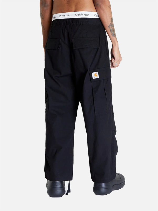 CARHARTT WIP, Jet Cargo Pant - Black Rinsed, PANTOLON, shopi go'da!