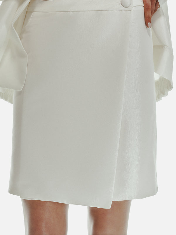 THE TACCA, Flare Skirt - White, ETEK, shopi go'da!