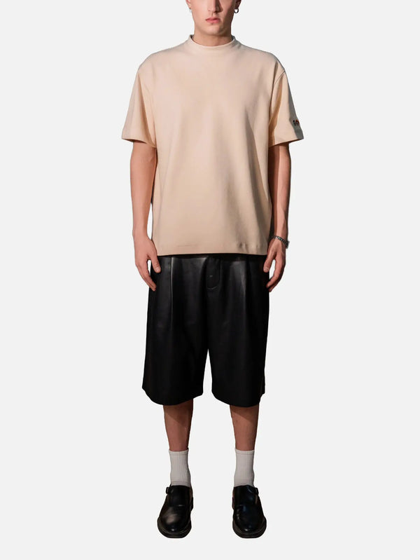 SEVDRUS Scops x Sevdrus Embroidered T-Shirt - Beige – bej, önden görünüm