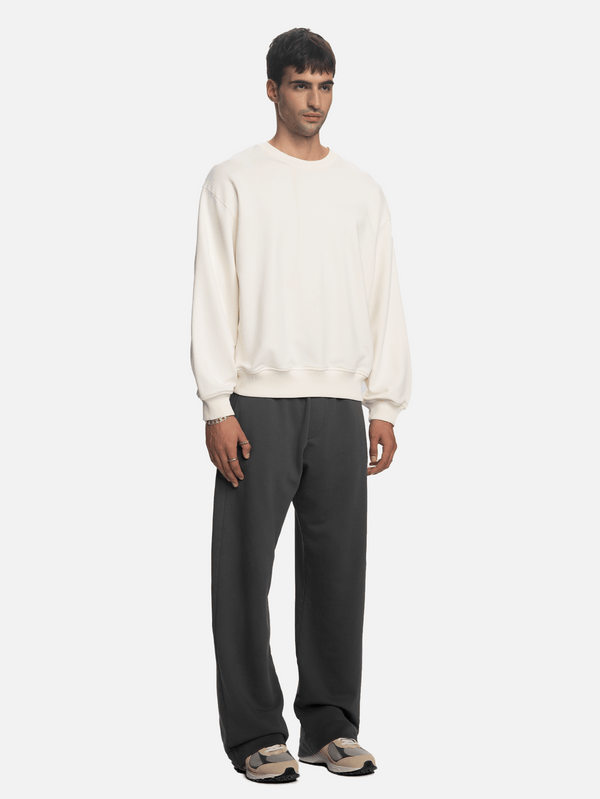 SHOPI GO, Yokote Basic Sweatshirt - Krem, SWEATSHIRT, shopi go'da!