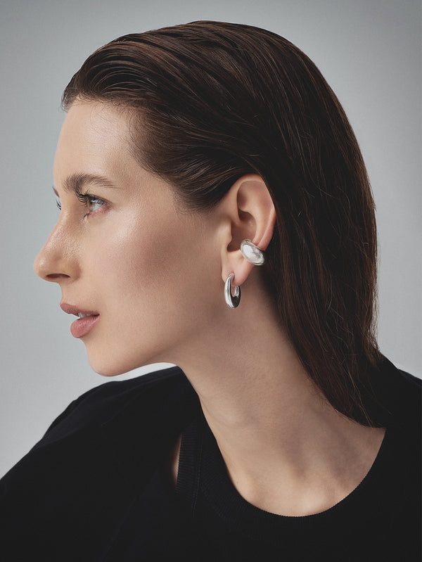 DIECI DITA, Beam Earrings - Silver, KÜPE, shopi go'da!