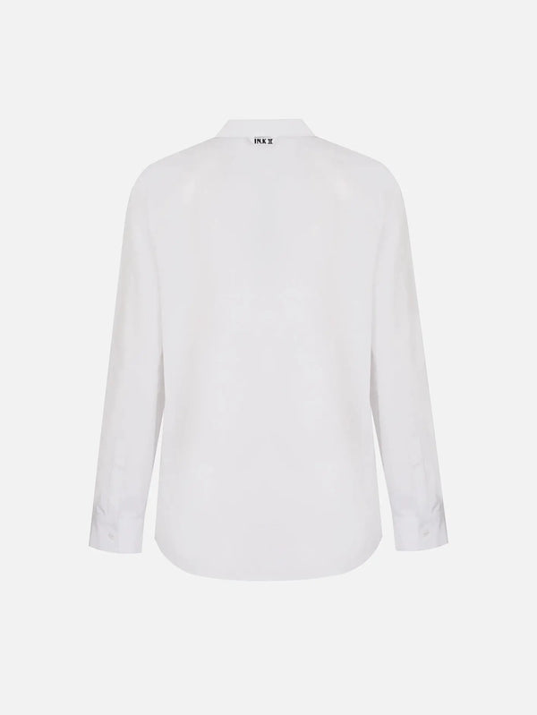 IN.K II The Collar Edit Blouse – White, arka görünüm
