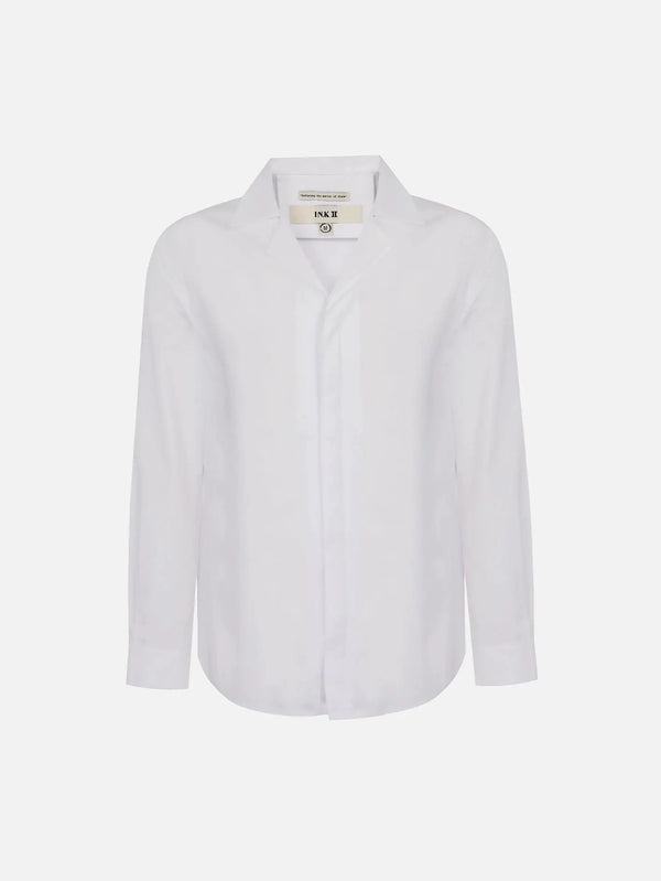 IN.K II The Collar Edit Blouse – beyaz, ön görünüm