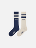 Wales Bonner x adidas 3S Sock "Wonder White/Collegiate Navy"