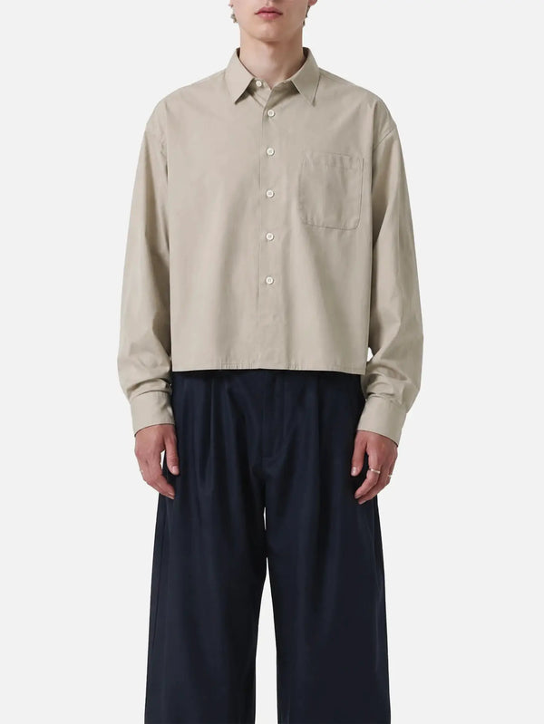 shopi go Sumida Boxy Shirt - Beige – bej, ön görünüm