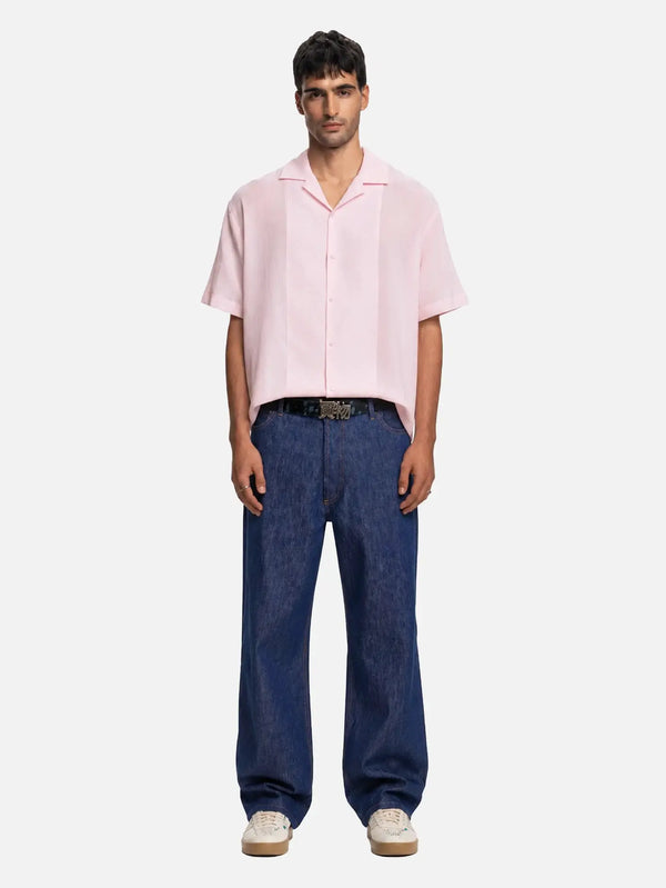 shopi go Asahi Kısa Kollu Gömlek - Pembe – pembe, önden görünüm