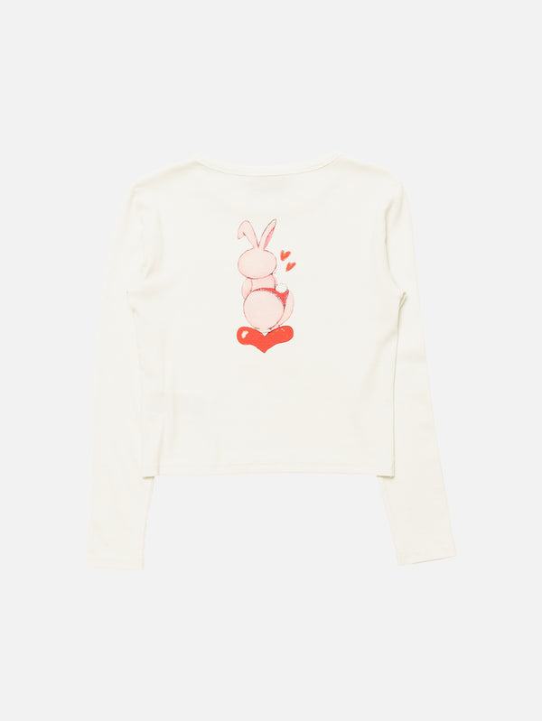 CARNE BOLLENTE, Love Bunny - Off White, T-SHIRT, shopi go'da!