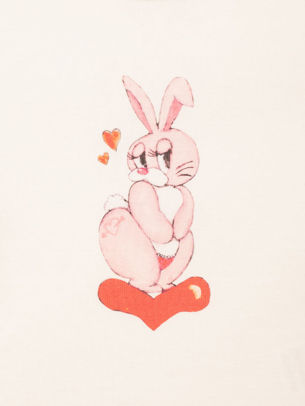 CARNE BOLLENTE, Love Bunny - Off White, T-SHIRT, shopi go'da!