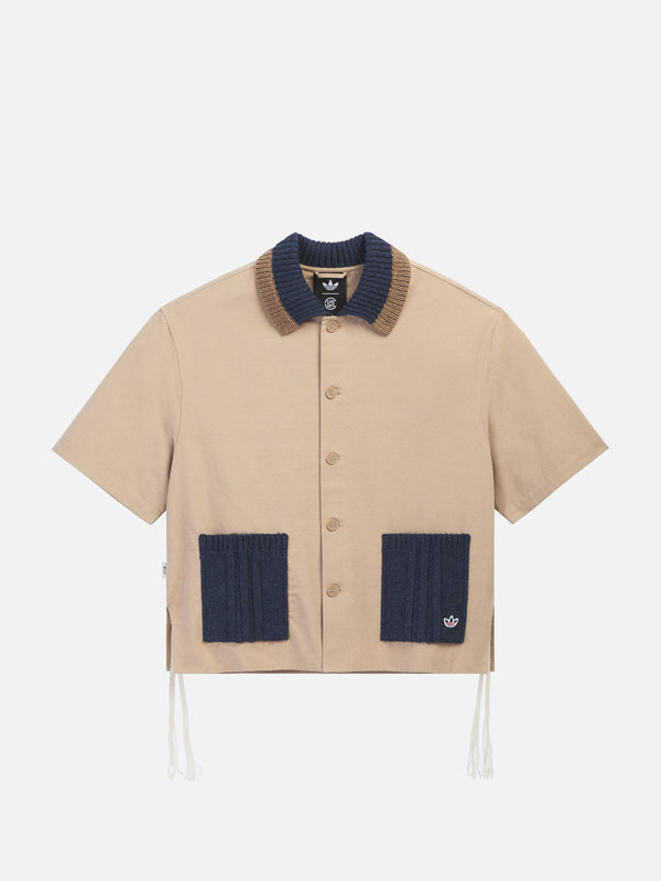 ADIDAS ORIGINALS, CLOT x adidas Refined Utility SS Shirt - Warm Sand, GÖMLEK, shopi go'da!