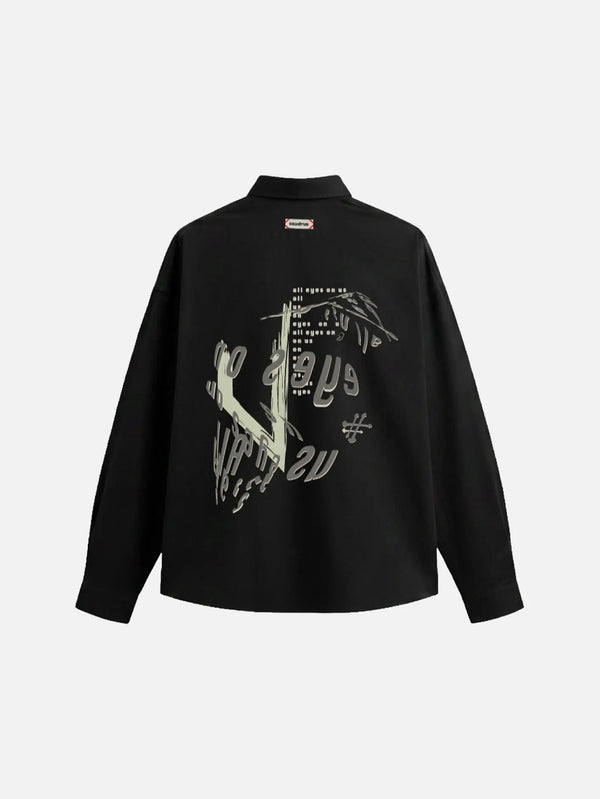 SEVDRUS Black Note Shirt – siyah, arka görünüm