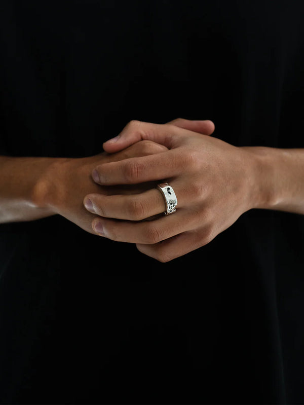 TWOJEYS, Eroded Ring - Silver, YÜZÜK, shopi go'da!