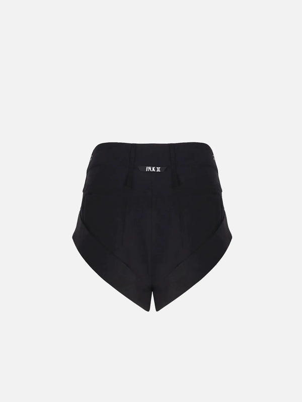 IN.K II Double Fold Mini Short – siyah, arka görünüm