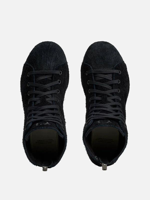 Y-3 Nizzastar Hi Black – siyah, üstten görünüm