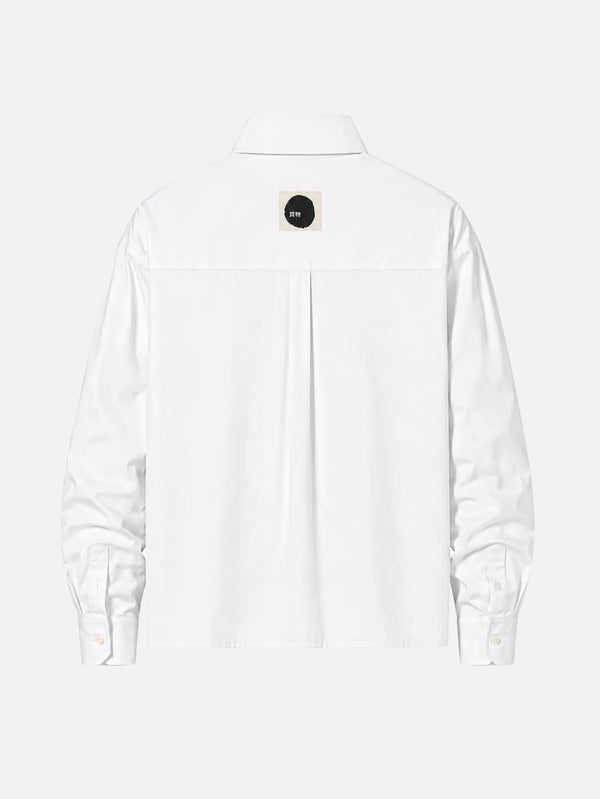 shopi go Meguro Regular Shirt – beyaz, arkadan görünüm