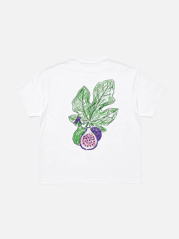 Fig Bloom Tee - White