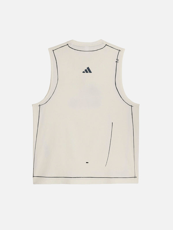 ADIDAS ORIGINALS, Song For The Mute x adidas Knit Running Tank - Cha, ATLET, shopi go'da!