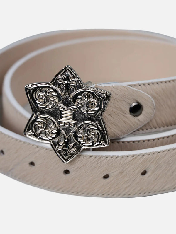 shopi go Higashiyama Fur Belt – bej, önden görünüm