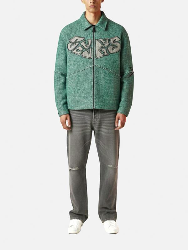 SEVDRUS Emerald Ace Full Embroidered Jacket – emerald, ön görünüm