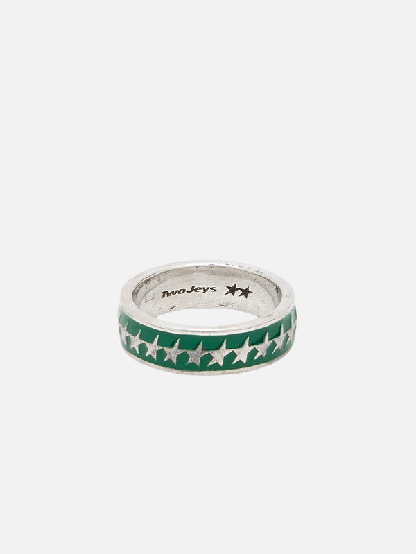 TWOJEYS, All-round Icon Ring Green - Silver, YÜZÜK, shopi go'da!