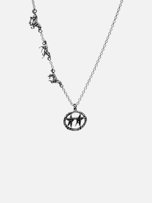 TWOJEYS, Superstar Three Horse Necklace - Silver, KOLYE, shopi go'da!