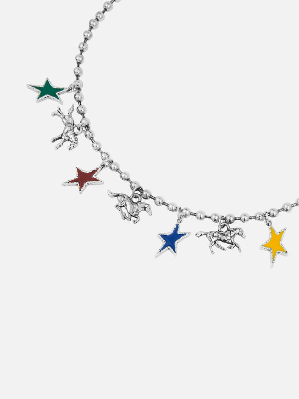 TWOJEYS, Horse & Stars Ball Chain - Silver, KOLYE, shopi go'da!