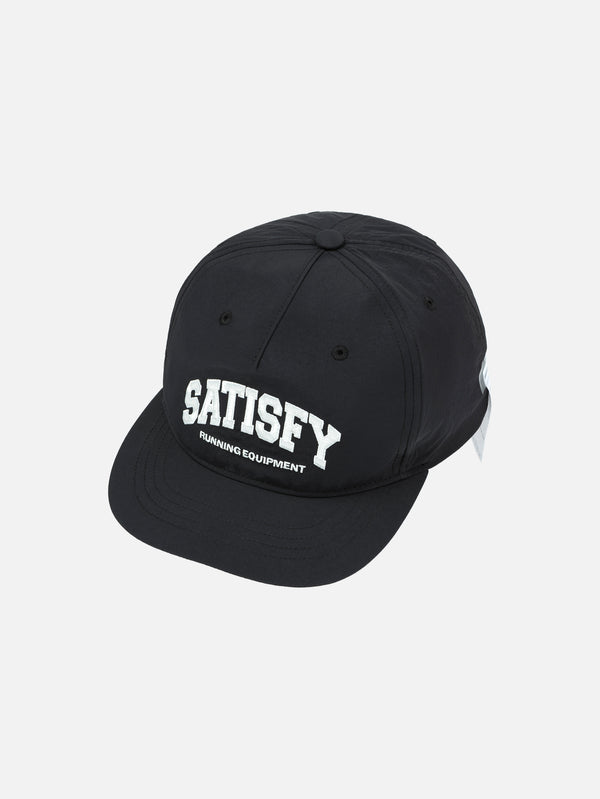SATISFY, FliteSilk 5 Panel Pinch Cap - Black, ŞAPKA, shopi go'da!