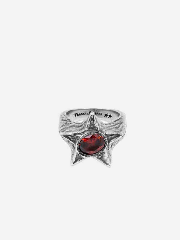 TWOJEYS, Red Bomba Ring - Silver, YÜZÜK, shopi go'da!