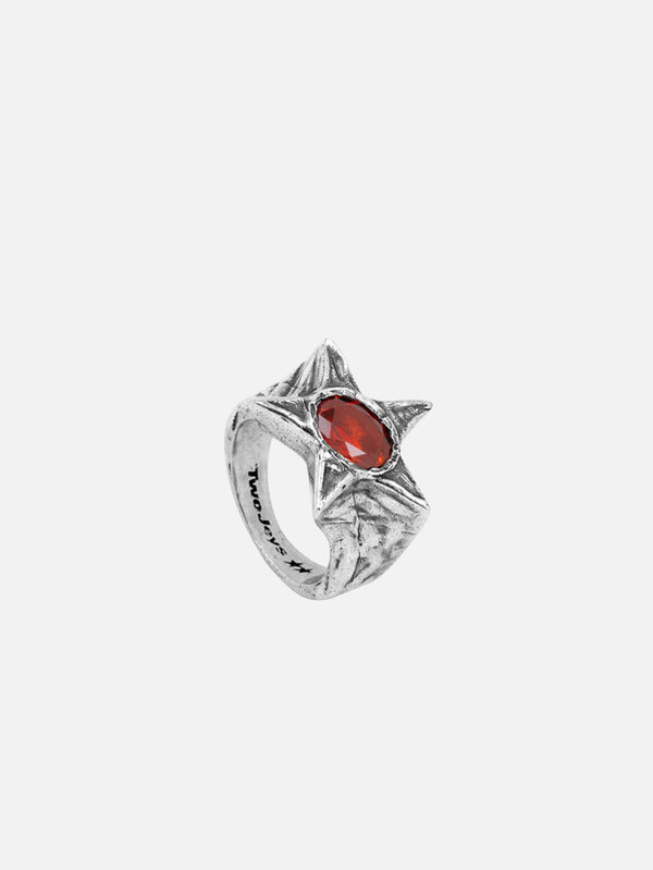 TWOJEYS, Red Bomba Ring - Silver, YÜZÜK, shopi go'da!