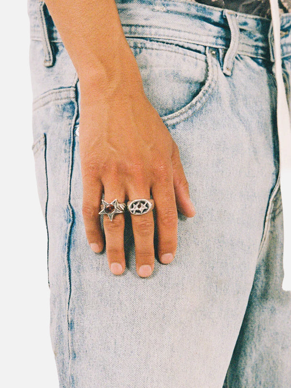 TWOJEYS, Red Bomba Ring - Silver, YÜZÜK, shopi go'da!
