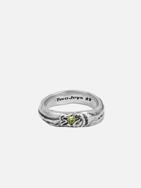 TWOJEYS, Yellow Stone Ring - Silver, YÜZÜK, shopi go'da!