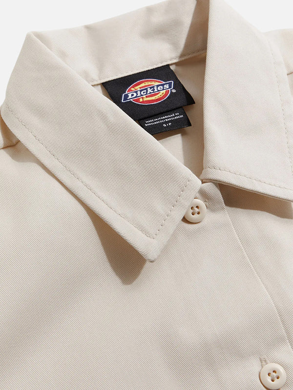 DICKIES, SS Cropped Work Shirt W - Whitecap Gray, GÖMLEK, shopi go'da!