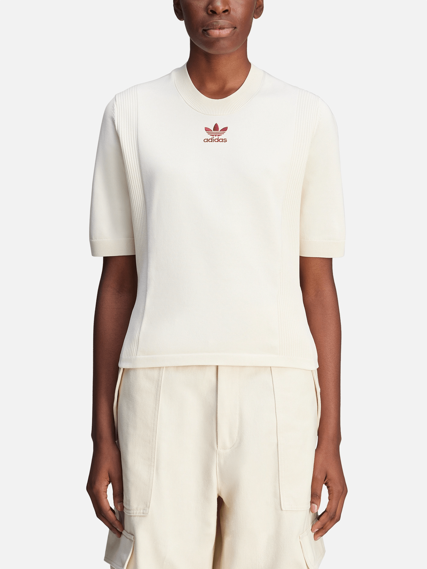 Wales Bonner x adidas Knit SS T Shirt Wonder White T SHIRT shopi go