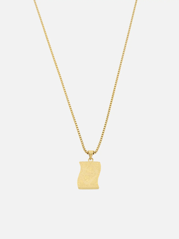 CULTUR SPACE Carpet Necklace – altın, ön görünüm