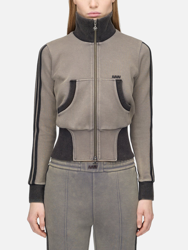 ADIDAS ORIGINALS, AVAVAV x adidas Cropped Track Top - Grey Four, EŞOFMAN ÜSTÜ, shopi go'da!