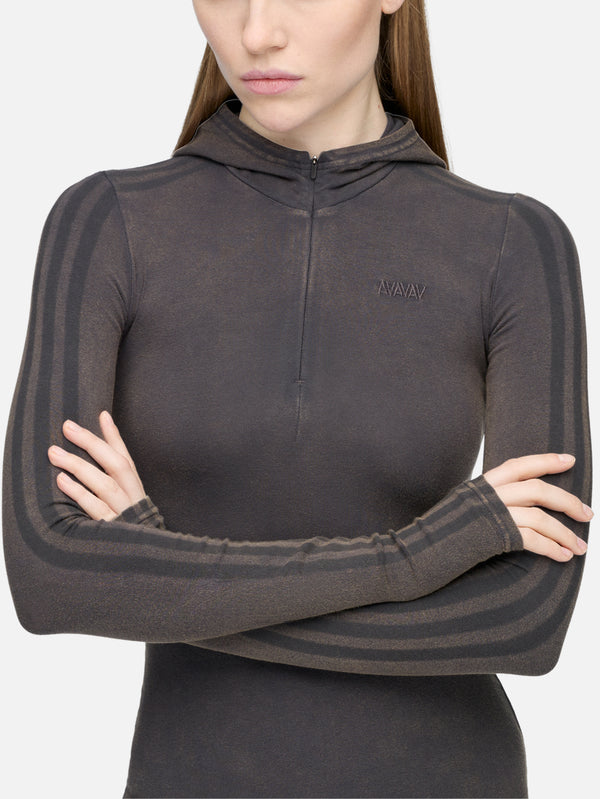 ADIDAS ORIGINALS, AVAVAV x adidas Hooded Dress - Carbon, SWEATSHIRT, shopi go'da!