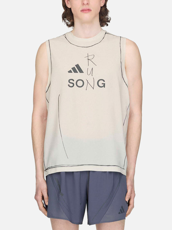 ADIDAS ORIGINALS, Song For The Mute x adidas Knit Running Tank - Cha, ATLET, shopi go'da!
