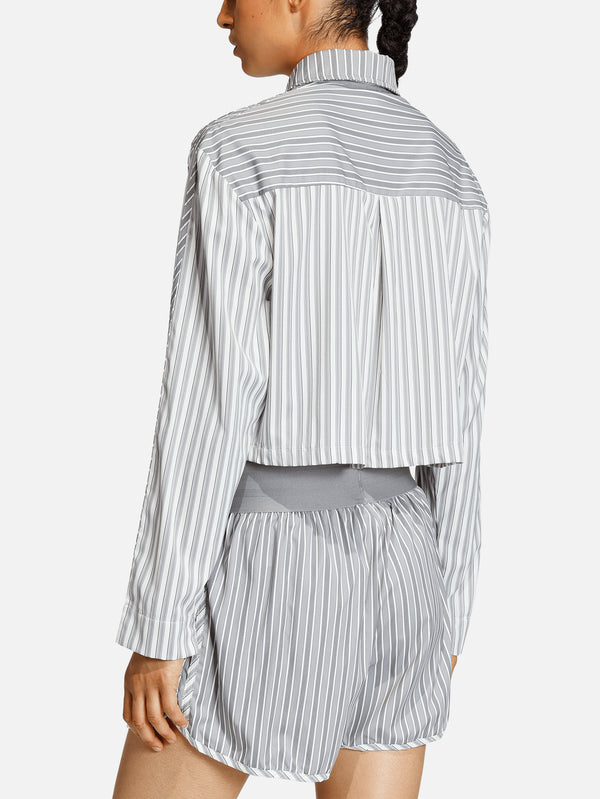 ADIDAS ORIGINALS, Poplin Essentials Shirt W - Grey Three, GÖMLEK, shopi go'da!