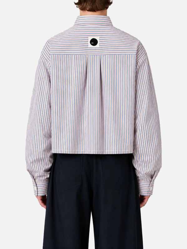 shopi go Sumida Boxy Shirt – Multi, çizgili arka görünüm
