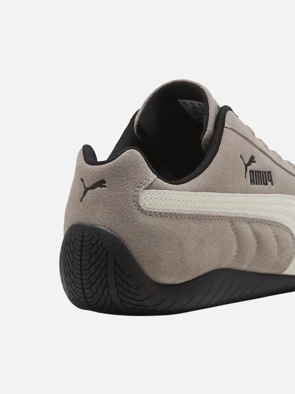 PUMA Speedcat Mouse Gray/Black – Mouse Gray/Black, arka yan görünüm, süet üst yüzey