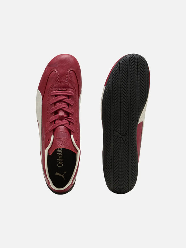 PUMA Speedcat Decon – Red Rhythm/Warm White, önden ve taban görünümü
