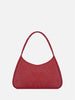 Eco Nubuck Leather XL Shoulder Bag - Red
