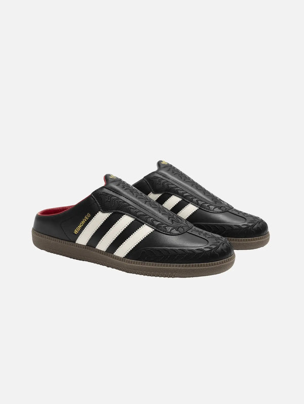 ADIDAS ORIGINALS VegNonVeg x adidas Samba Mule – Core Black, önden görünüm