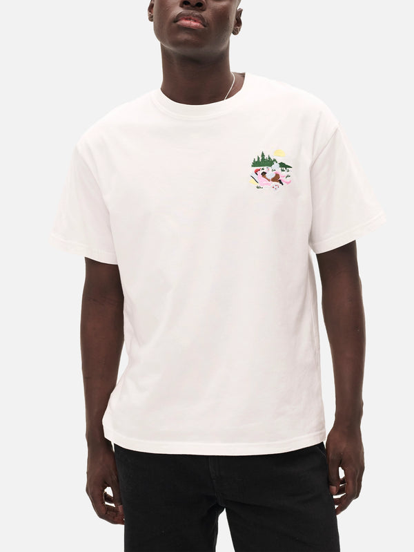 CARNE BOLLENTE, Lustful Lakeside - White, T-SHIRT, shopi go'da!