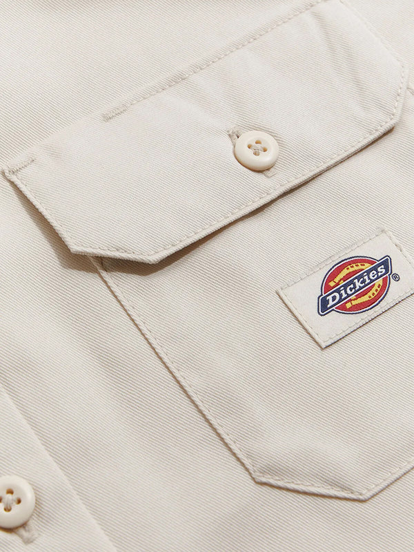 DICKIES, SS Cropped Work Shirt W - Whitecap Gray, GÖMLEK, shopi go'da!